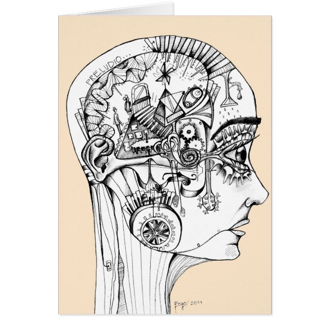 drawing to pencil, original illustration (Front)