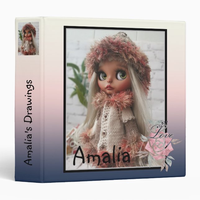 drawings album, artist album, artwork binder (Front/Spine)