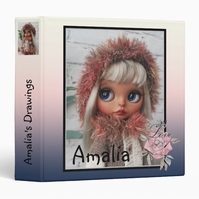 drawings album, artist album, artwork binder (Front/Spine)