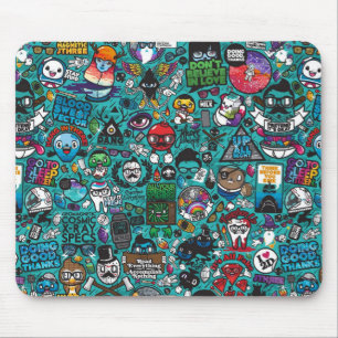 drawings_diversity_characters_signs_colorful_63651 mouse pad