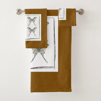 Drawings with sophisticated charm bath towel set