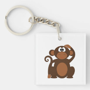 Cartoon Monkey Keychains & Key Rings 