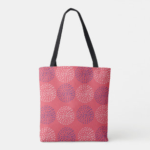 Drawn Circle Pattern Geometric Art Geometric Photo Tote Bag
