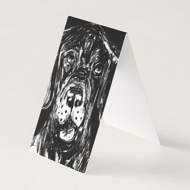 Drawn Great Dane Face (Front)