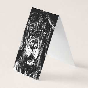 Drawn Great Dane Face