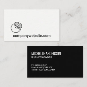 Drawn Pie Charts Business Card