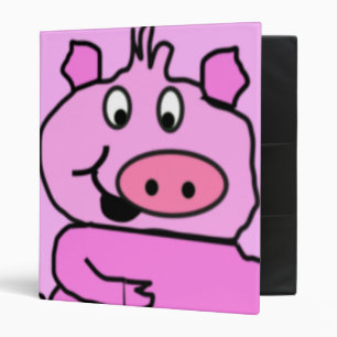 Drawn Pig face Binder