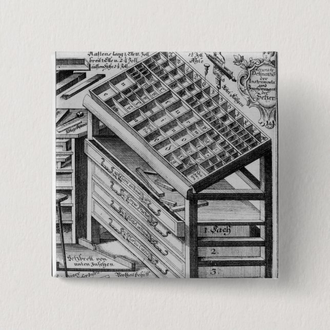 Draws 2 Inch Square Button (Front)