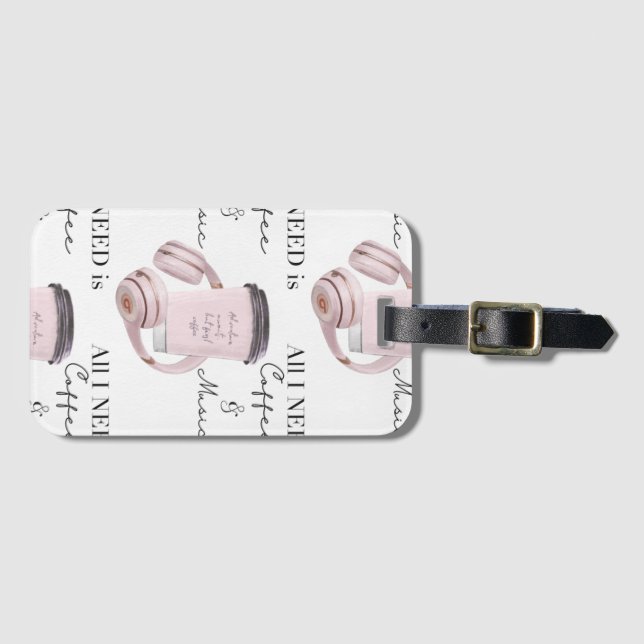Drawstring Backpack Grocery Bag Luggage Tag (Front Horizontal)