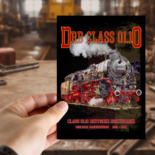 DRB Class 01.10 Steam Train. Deutsche Reichsbahn Postcard