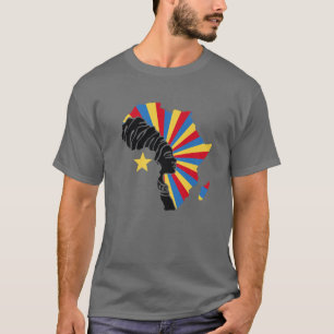 DRC Democratic Republic Congo Flag Heritage Black T-Shirt