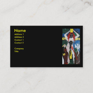 DREAD AS RED HEAD JESUS BUSINESS CARD