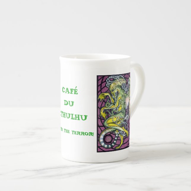 Dread Cthulhu Mug Bone China (Front Right)