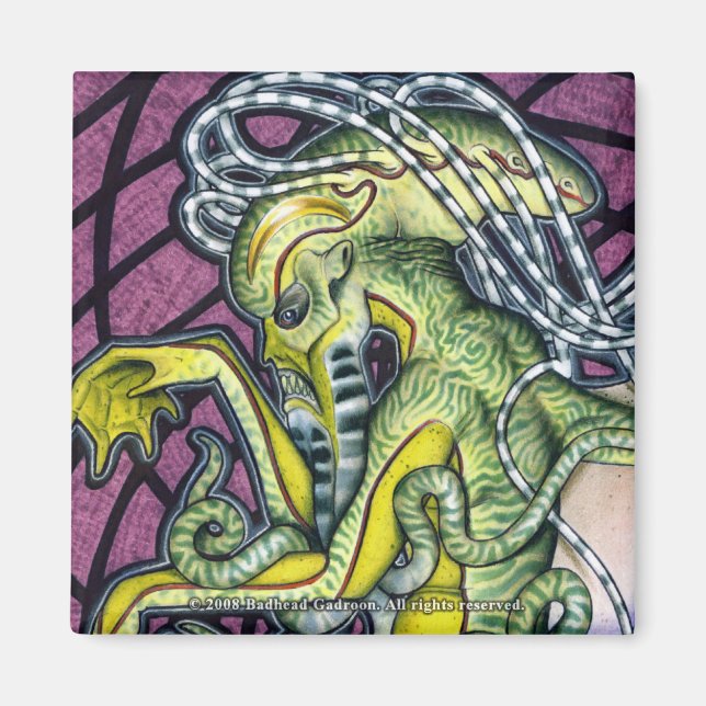 Dread Cthulhu Square Magnet (Front)