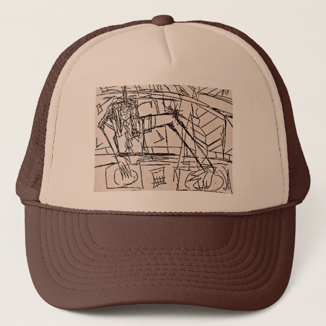 DREAD DJ TRUCKER HAT (Front)