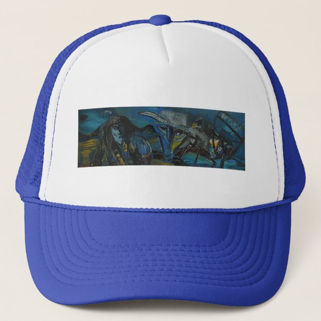 DREAD EYES THE DOW TRUCKER HAT (Front)