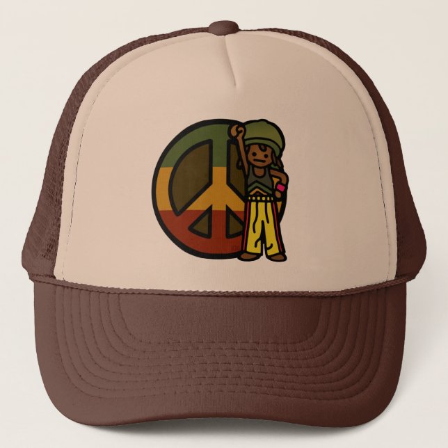 dread head. trucker hat (Front)