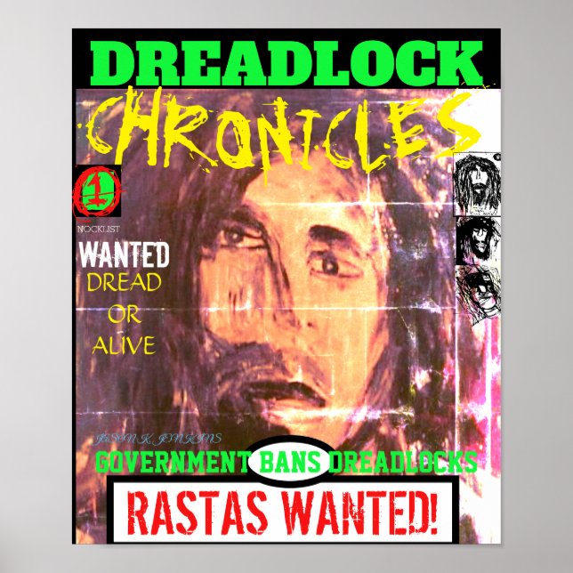 DREADLOCK CHRONICLES  RASTAS WANTED! POSTER (Front)