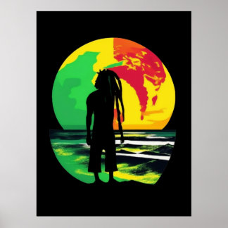 Dreadlocks in Moonlight Poster