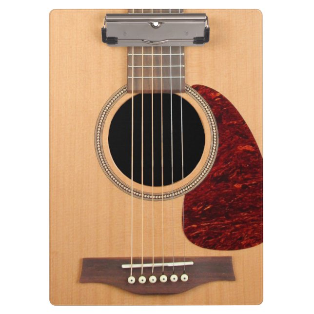 Dreadnought Acoustic 6 String Guitar Clipboard (Front)