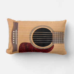 Dreadnought Acoustic 6 String Guitar Lumbar Pillow