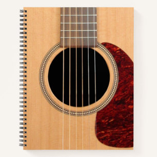 Dreadnought Acoustic 6 String Guitar Notebook