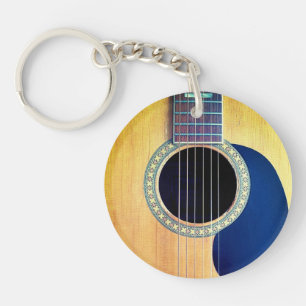 Dreadnought Acoustic Guitar Keychain