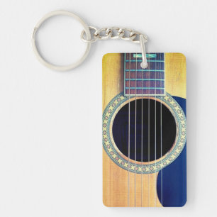Dreadnought Acoustic Guitar Keychain