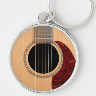 Dreadnought Acoustic six string Guitar Keychain