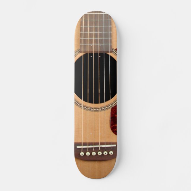 Dreadnought Acoustic six string Guitar Skateboard (Front)