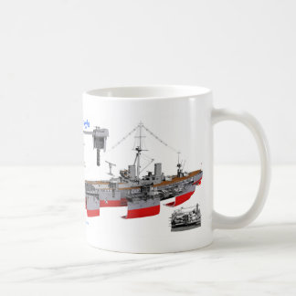 Dreadnought battleship coffee mug