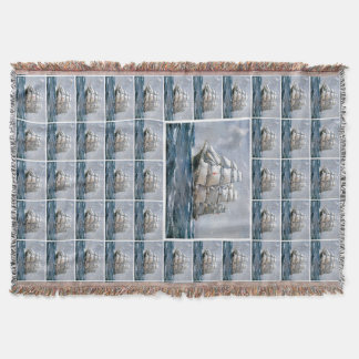 Dreadnought Sailing Clipper Throw Blanket