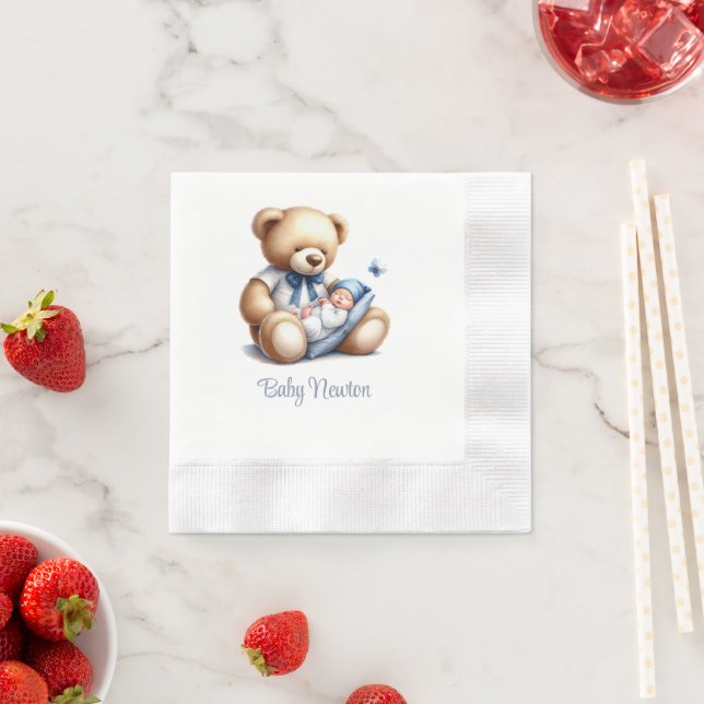 Dream Baby Bear Boy Napkin (Insitu)