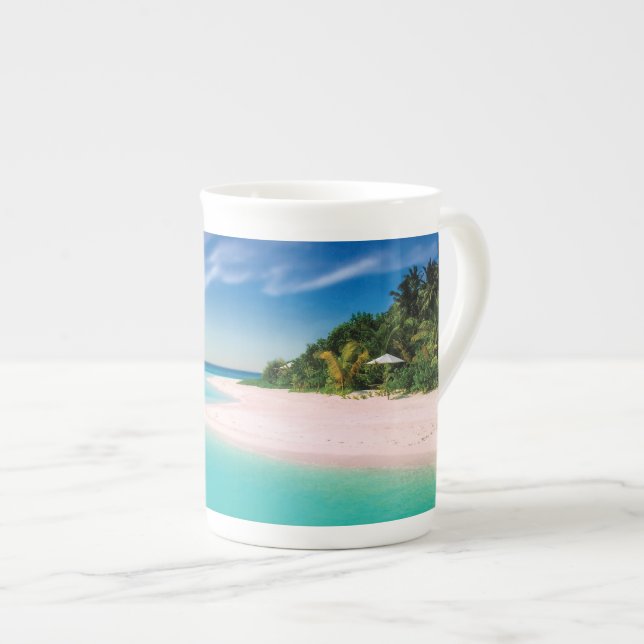 Dream Beach   Bone China Mug (Front Right)