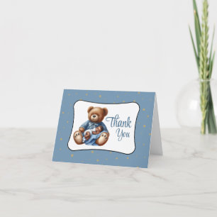 Dream Bear Baby Shower Thank You Card