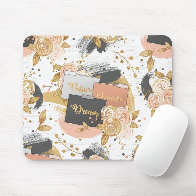 Dream, Believe, Achieve – Inspirational  Mouse Pad (With Mouse)