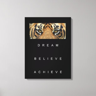 Dream Believe Achieve Motivational Quote Canvas Pr Print