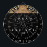 dream believe achieve motivational quote dartboard<br><div class="desc">dream believe achieve motivational quote</div>