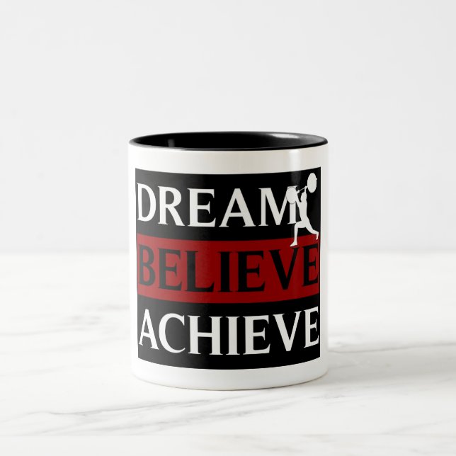 Dream Believe Achieve Weightlifting Mug (Center)