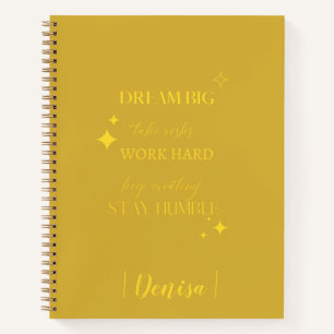 Dream Big Add Your Name Journal