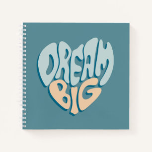 Dream Big: Blue Heart of Success Notebook