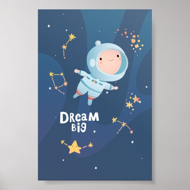 Dream Big Boy Astronaut Poster (Front)