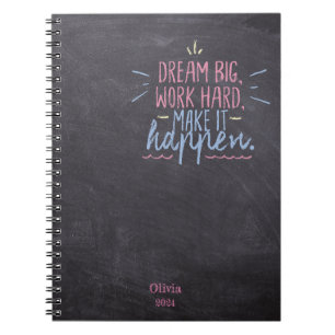 Dream Big Chalkboard Notebook