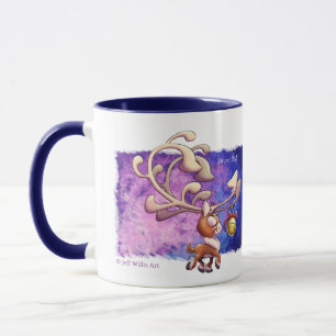 DREAM BIG CHRISTMAS REINDEER by Jeff Willis Art Mug