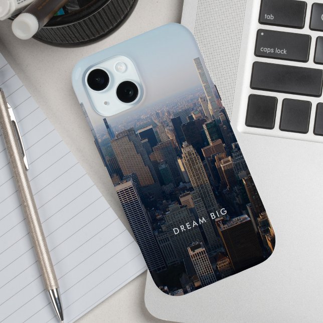 Dream Big City Landscape Motivational  Case-Mate iPhone Case (Available for multiple types of phones, iPhone, Android, etc.)