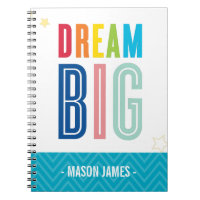 DREAM BIG cool typography bright colours