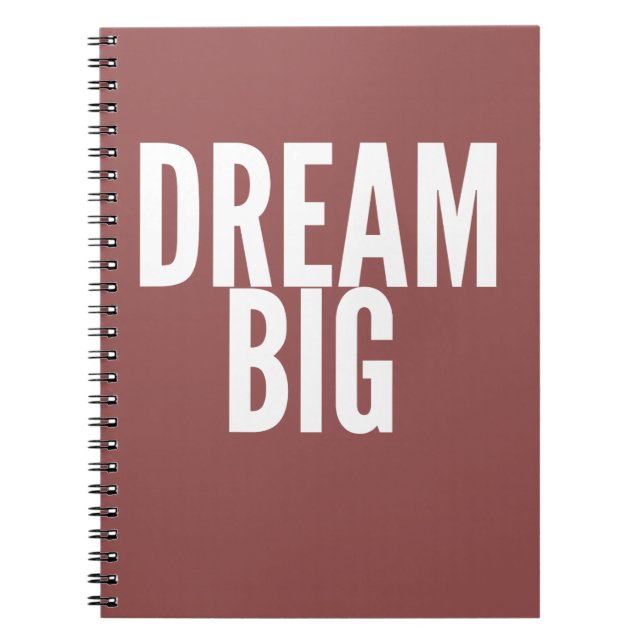 Dream Big - Customizable Notepad Notebook (Front)
