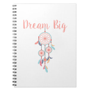 Dream-Big-Dreamcatcher-peach Notebook