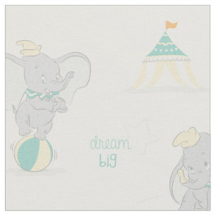Dream Big Dumbo Pattern Fabric