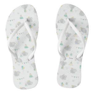 Dream Big Dumbo Pattern Flip Flops